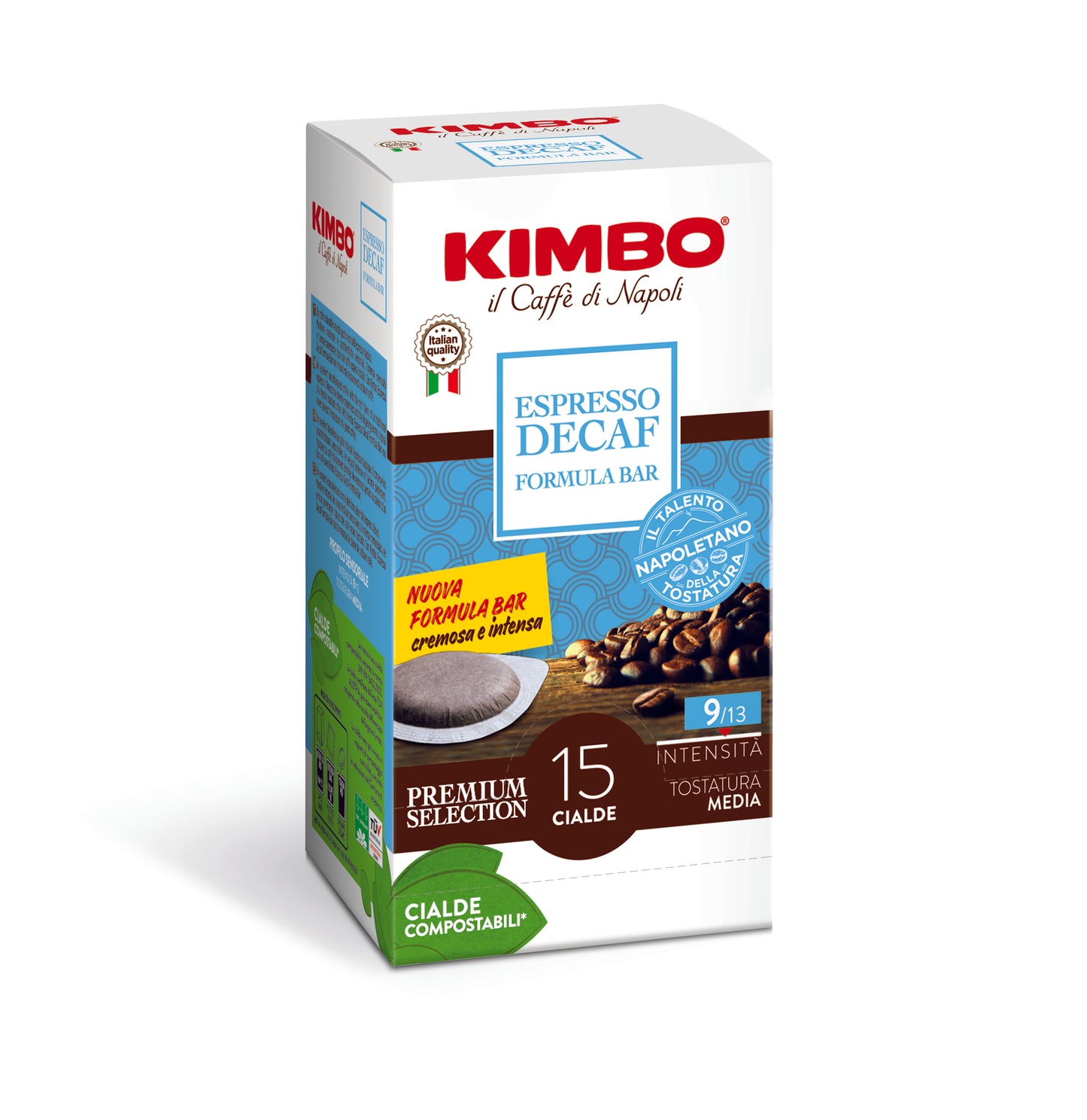 Kimbo Decaffeinated Compostable Paper Pod 105g