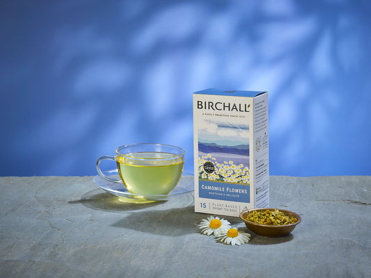 Birchall Camomile Flowers - 15 Plant-Based Prism Tea Bags