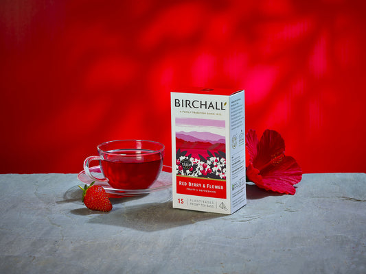 Birchall Red Berry & Flower - 15 Plant-Based Prism Tea Bags