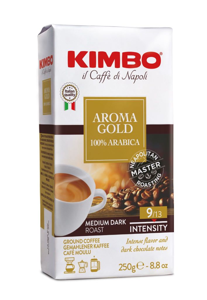 Kimbo Aroma Gold 100% Arabica Ground Coffee 250g